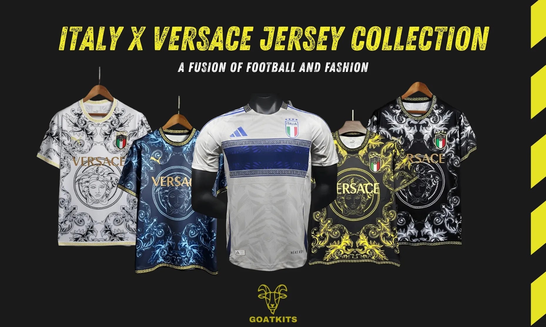 Italy x Versace Jersey Collection: A Fusion of Football and Fashion Italy x Versace Jersey Collection: A Fusion of Football and Fashion