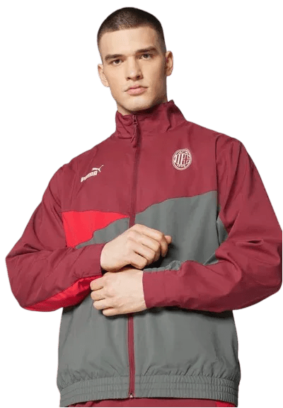 2024/2025 AC Milan Football Tracksuit Red Grey - Goatkits Store
