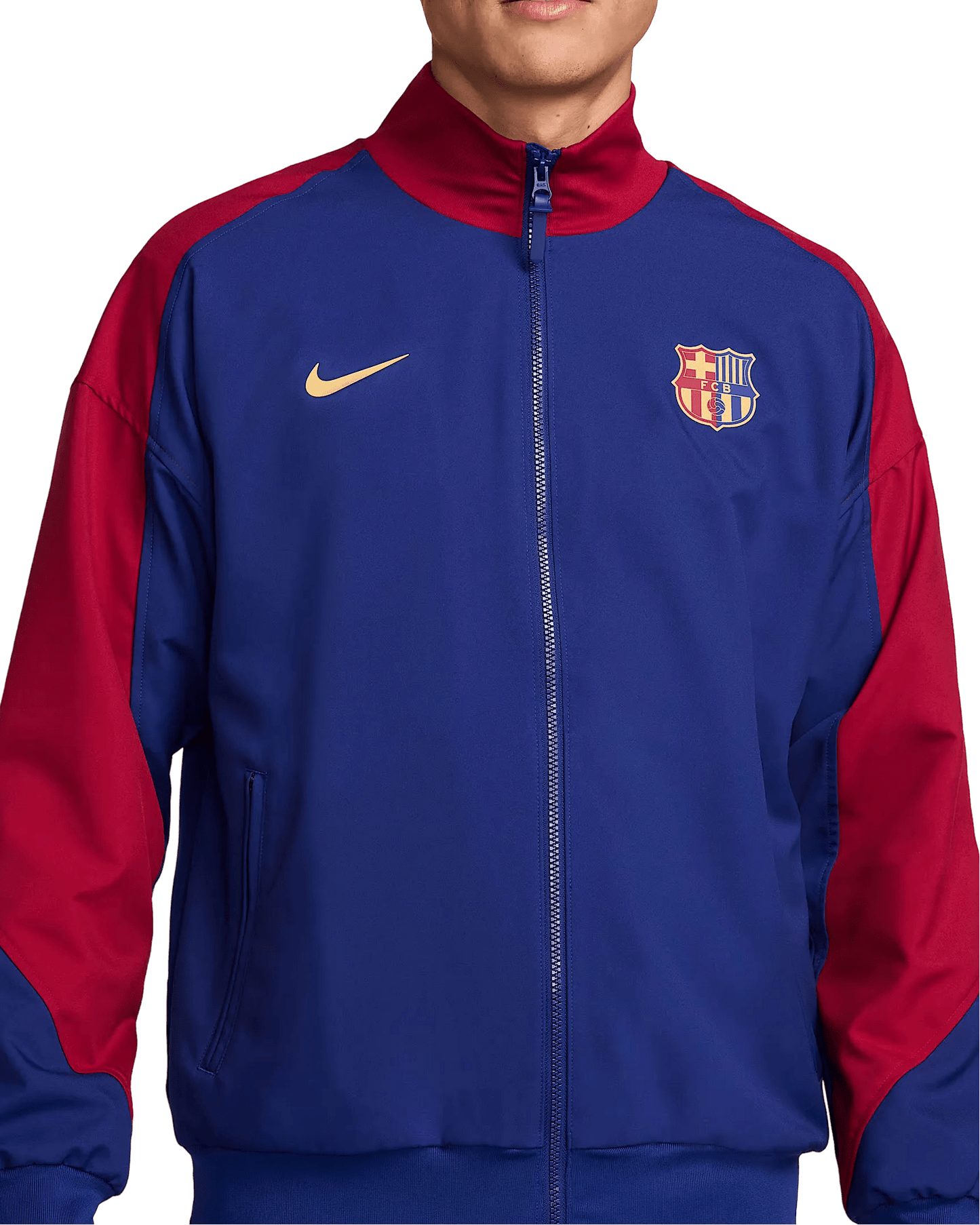 2024/2025 Barcelona Blue & Red Full Zipper Jacket + Long Pants - Goatkits Store