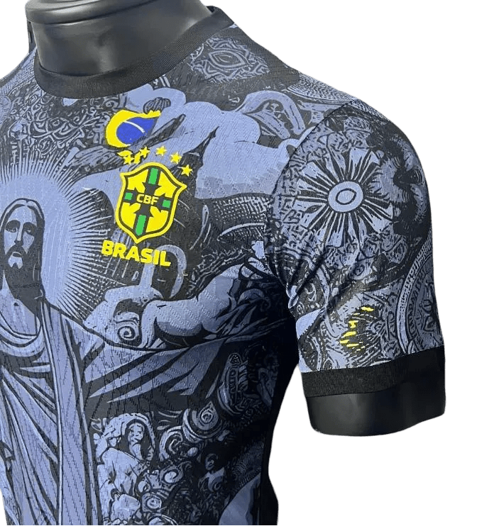 2024/2025 Brazil Jesus Jersey - Blue Player Version - Goatkits Store