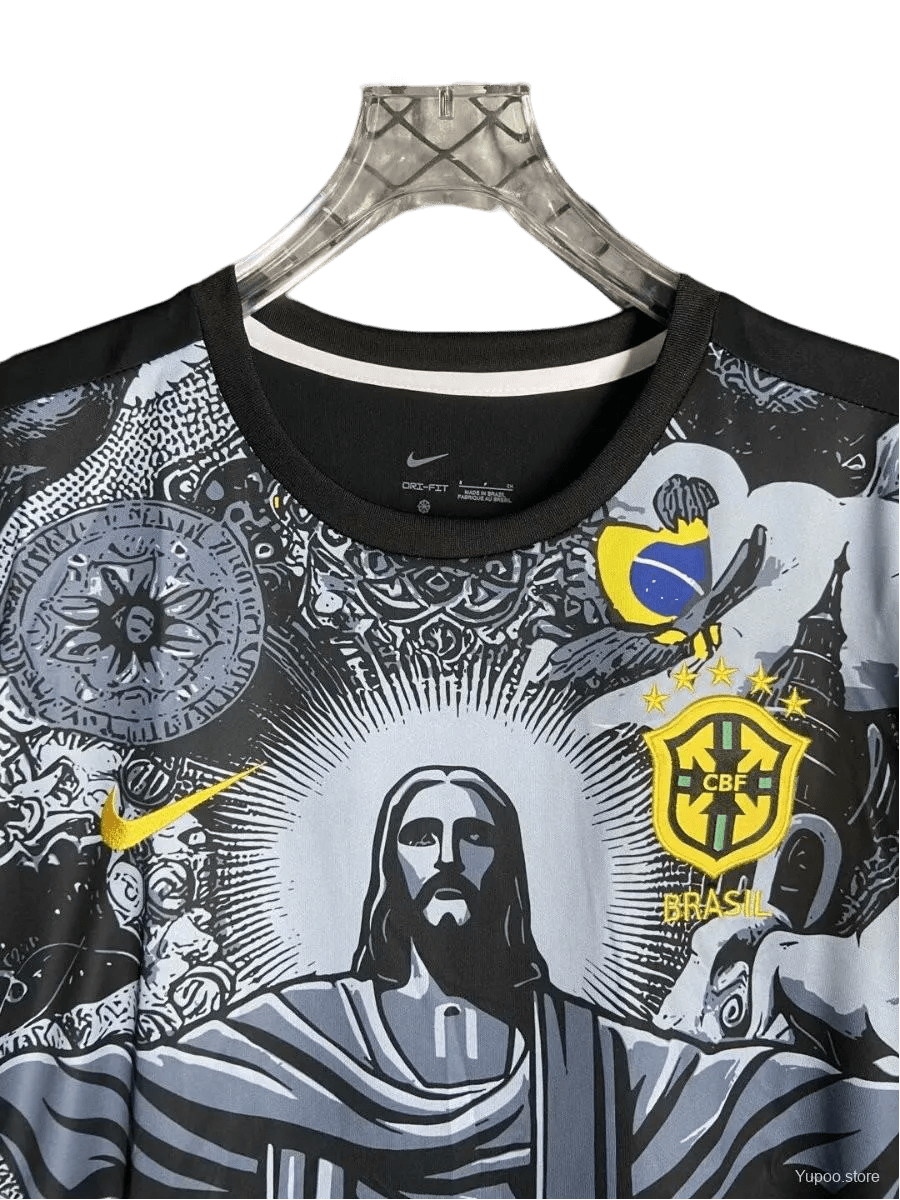 2024/2025 Brazil Jesus Special Kit - Black Fan Version - Goatkits Store