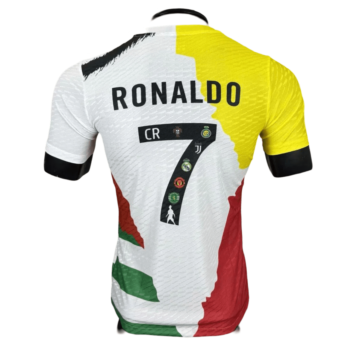 Limited Edition Cristiano Ronaldo jersey celebrating his legendary football career at goatkits store