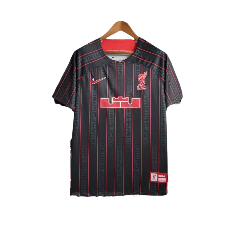 Liverpool x Lebron Black special edition kit 23/24 - Fan version - Front