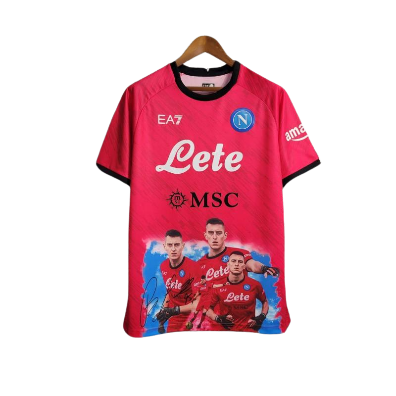 Napoli 23/24 Special Edition Face Game Red Kit - Fan Version - Front