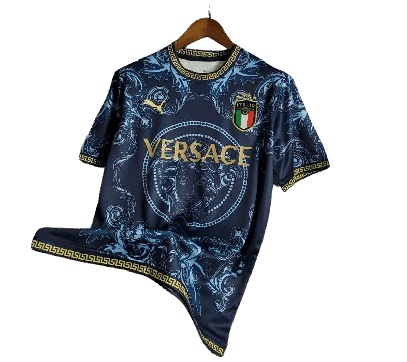 2022/2023 Italy Versace Jersey Blue Kit - Special Edition | Fan Version  at Goatkits Store