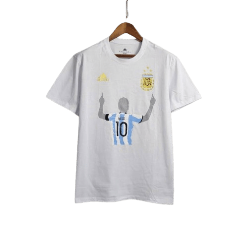 2023 Argentina White Casual T-Shirts - Goatkits