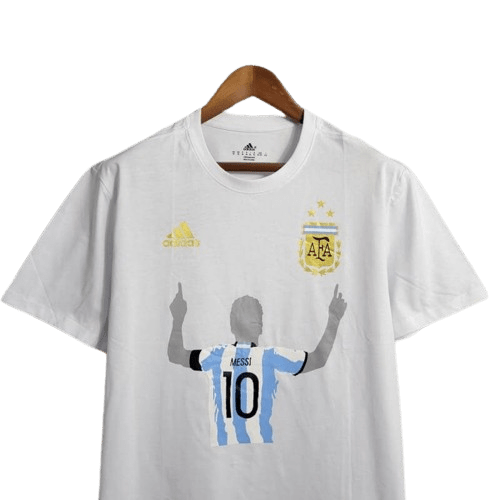 2023 Argentina White Casual T-Shirts - Goatkits