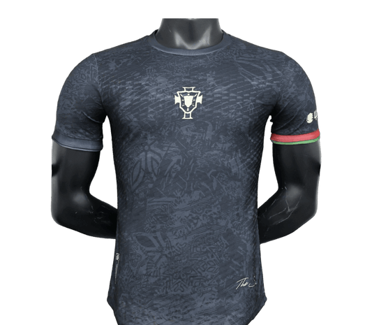 2023 Portugal Black Comma Football THE SIU Ronaldo Special Edition kit - Player version - Front