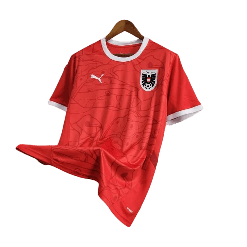 Austria Soccer Jersey 2024 - Fan Version, a premium Austria soccer team jersey designed for passionate supporters.