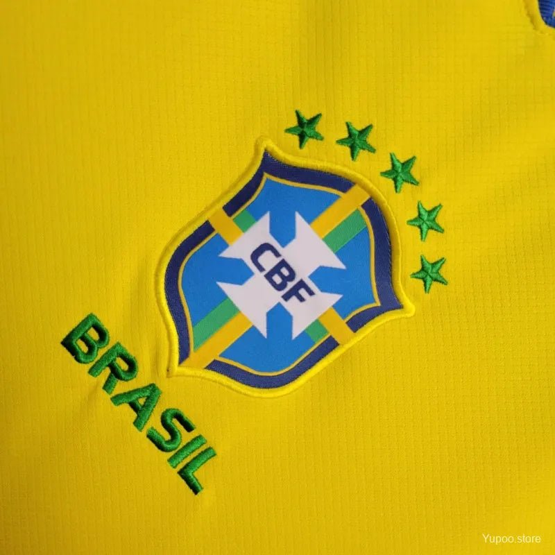 2024 Brazil Soccer Jersey Home - Fan Version - Goatkits Store