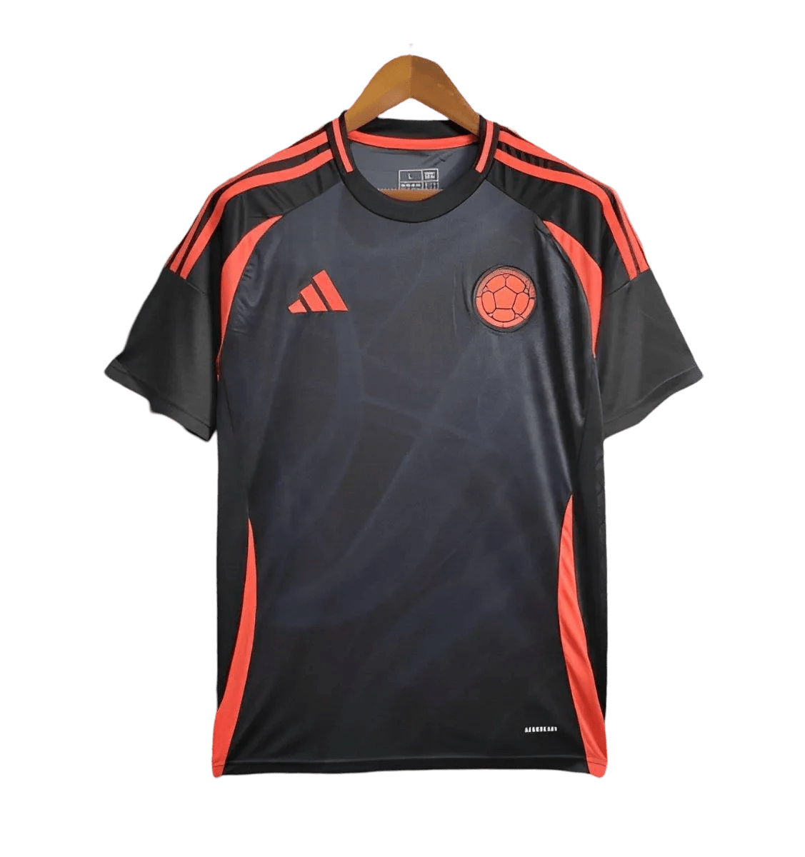 2024 Colombia Jersey Away - Black Fan Version, official Colombia soccer jersey, available at Goatkits Store.