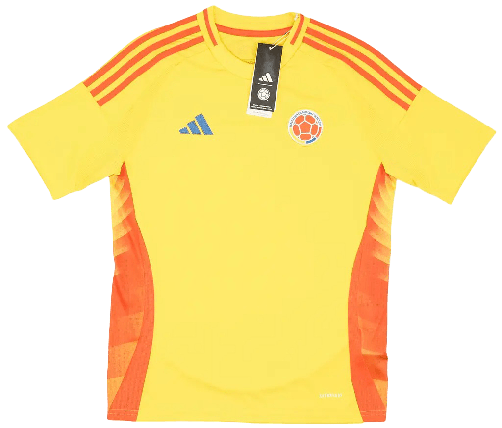 2024 Colombia jersey home yellow fan version orange accents authentic traditional
