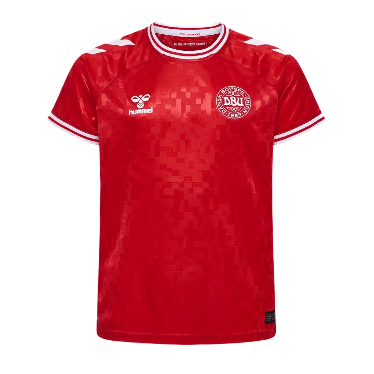 2024 Denmark Soccer Jersey Home - Fan Version, official Denmark soccer jersey, available at Goatkits Store.