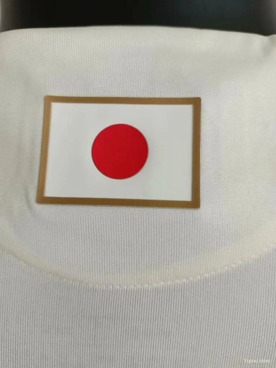 JFA Japan National Team White Away Jersey, made with lightweight, moisture-wicking fabric for top-tier performance at GoatKits Store