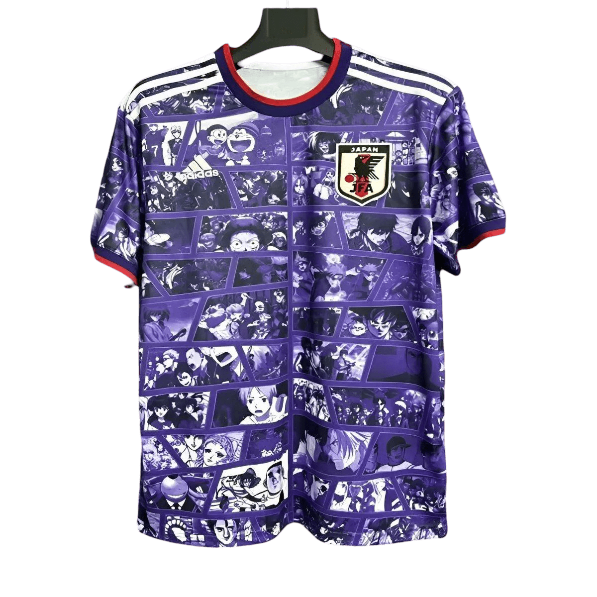 2024 JFA Japan X Anime Purple Special Edition Jersey, featuring an anime-inspired design in a vibrant purple color, available at GoatKits Store