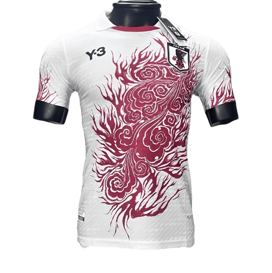 2024 JFA Japan x Y3 White Special Edition Jersey, featuring a sleek, minimalist design, available at GoatKits Store