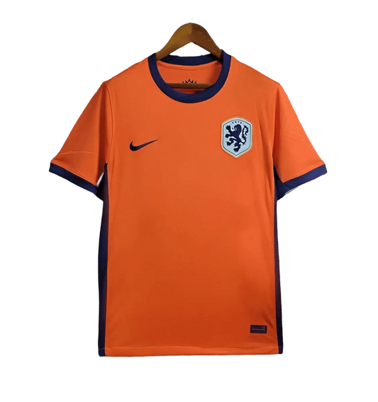 2024 Netherlands Soccer Jersey Home - Fan Version, official Netherlands jersey, available at Goatkits Store.