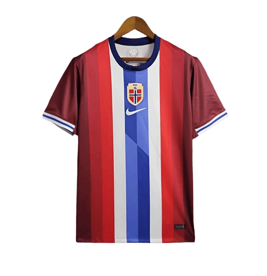 2024 Norway Soccer Jersey Home - Fan Version, official Haaland Norway jersey, available at Goatkits Store.