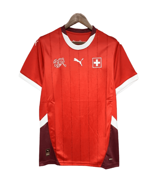 2024 Switzerland Soccer Jersey Home - Fan Version, official Switzerland jersey, available at Goatkits Store.