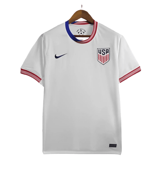 2024 USA Soccer Jersey Home - Fan Version, official USA soccer jersey Pulisic, available at Goatkits Store.