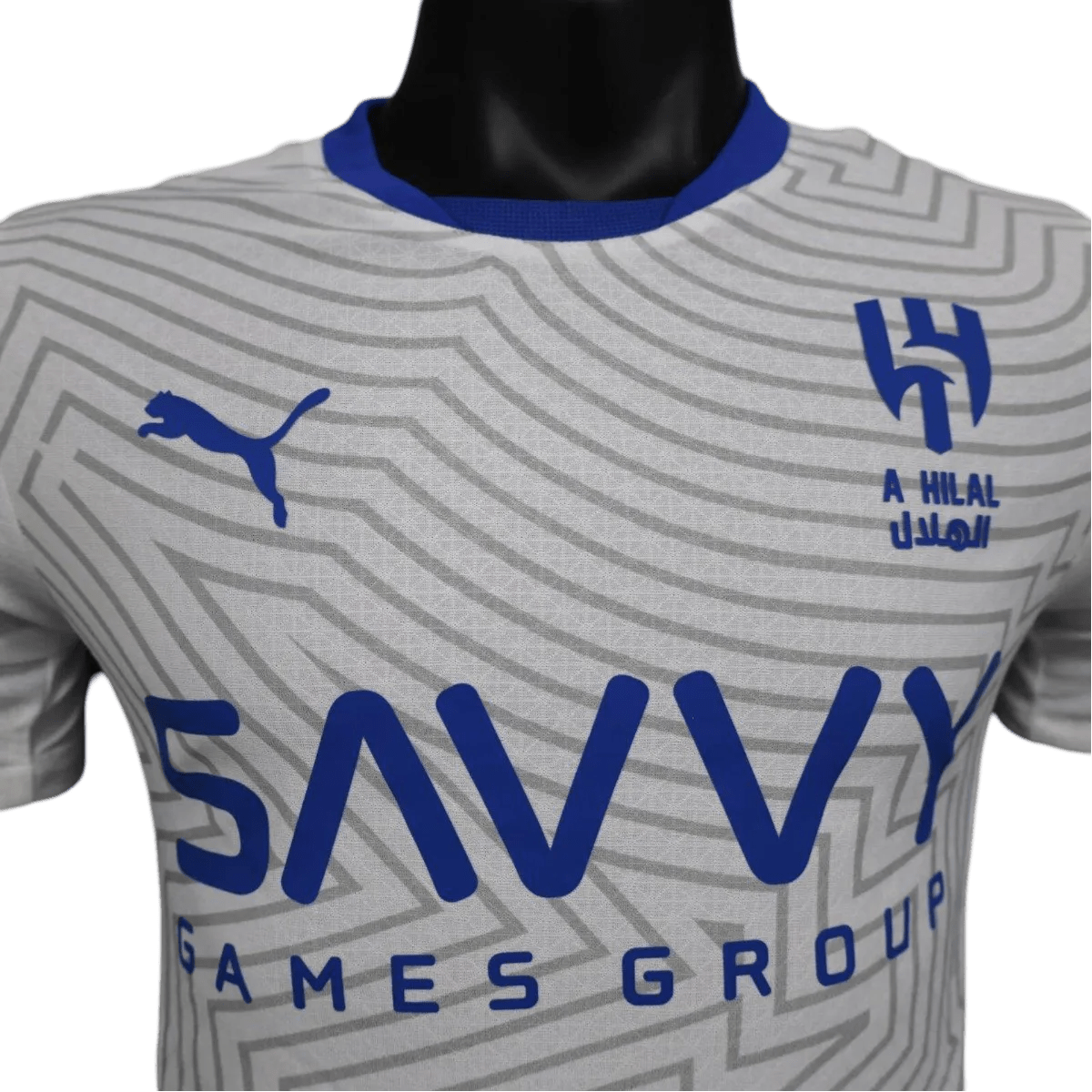 Al Hilal FC Player Jersey 2024, inspired by Saudi football’s top club.