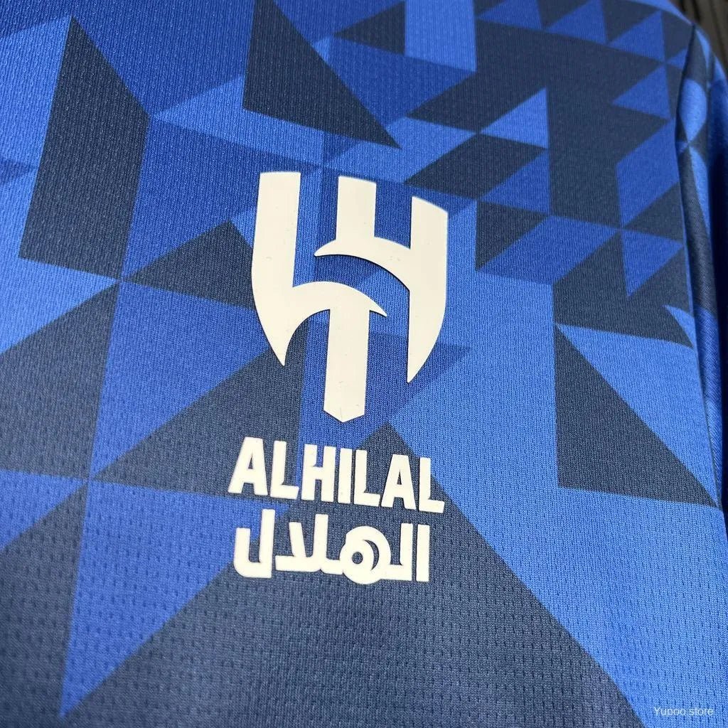 Official Al Hilal Jersey 2024/2025, featuring a premium blue design with breathable fabric.