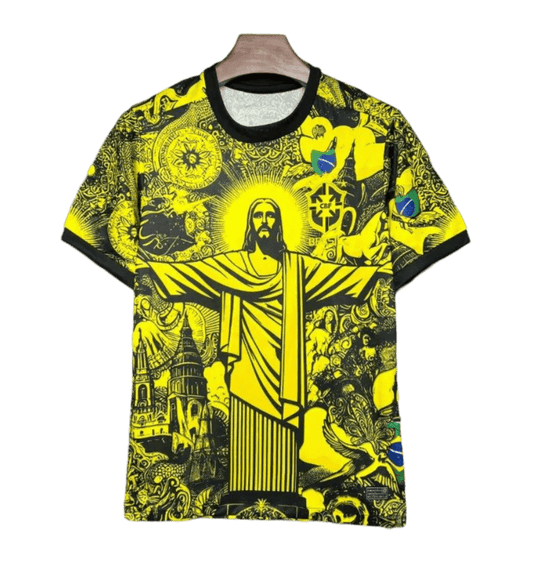 2024/2025 Brazil X Christ Yellow Special Edition kit - Fan version - GOATKITS Store