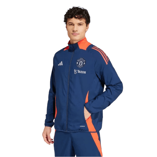 2024/2025 Newton Heath Navy & Orange Full Zipper Jacket + Long Pants - Goatkits Store