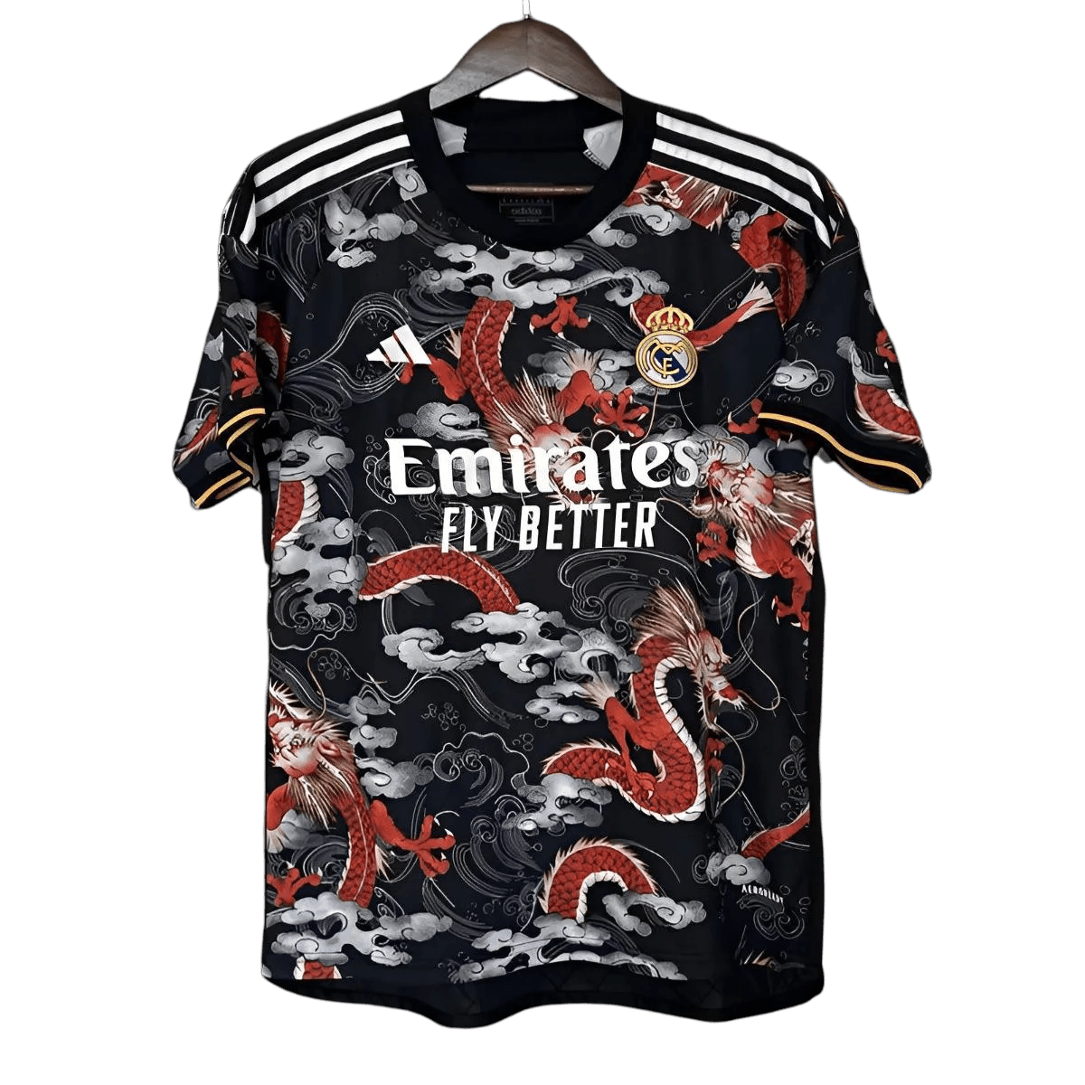 2025 Real Madrid Black Dragon Limited Edition Jersey Shirt, featuring the iconic Real Madrid Dragon Kit, available at GoatKits Store.