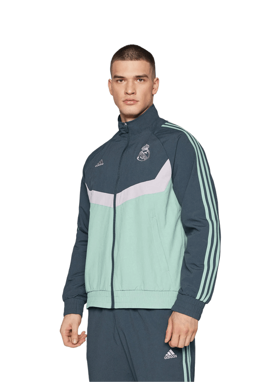 2024/2025 Real Madrid Green & Black Full Zipper Jacket + Long Pants - Goatkits Store