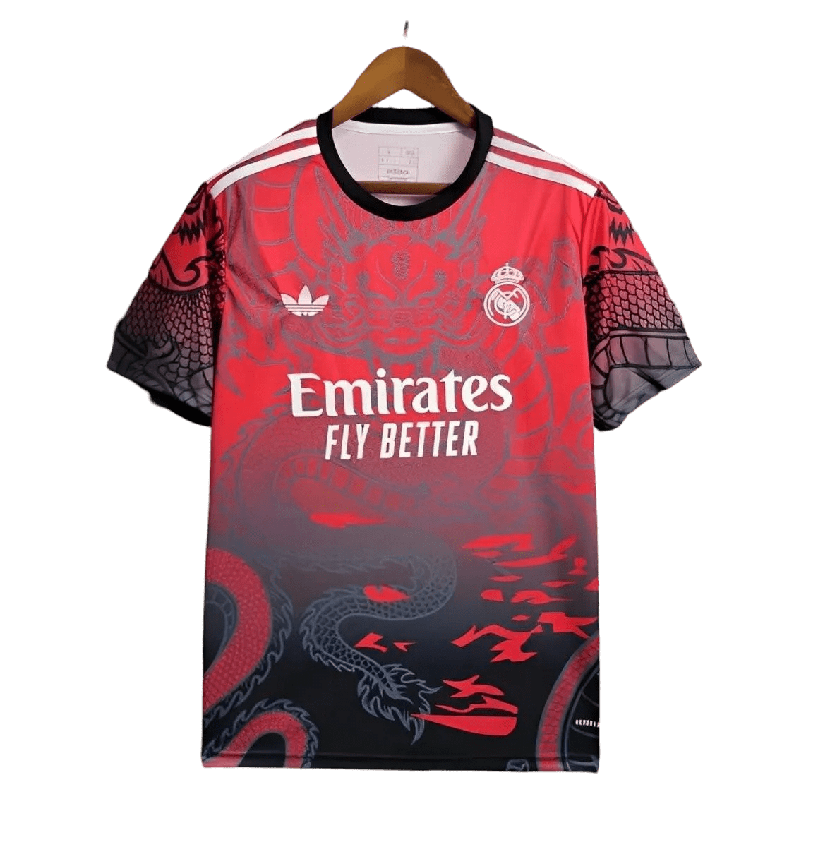 2025 Real Madrid Red Dragon Limited Edition Jersey Shirt, featuring the iconic Real Madrid Dragon Kit, available at GoatKits Store.