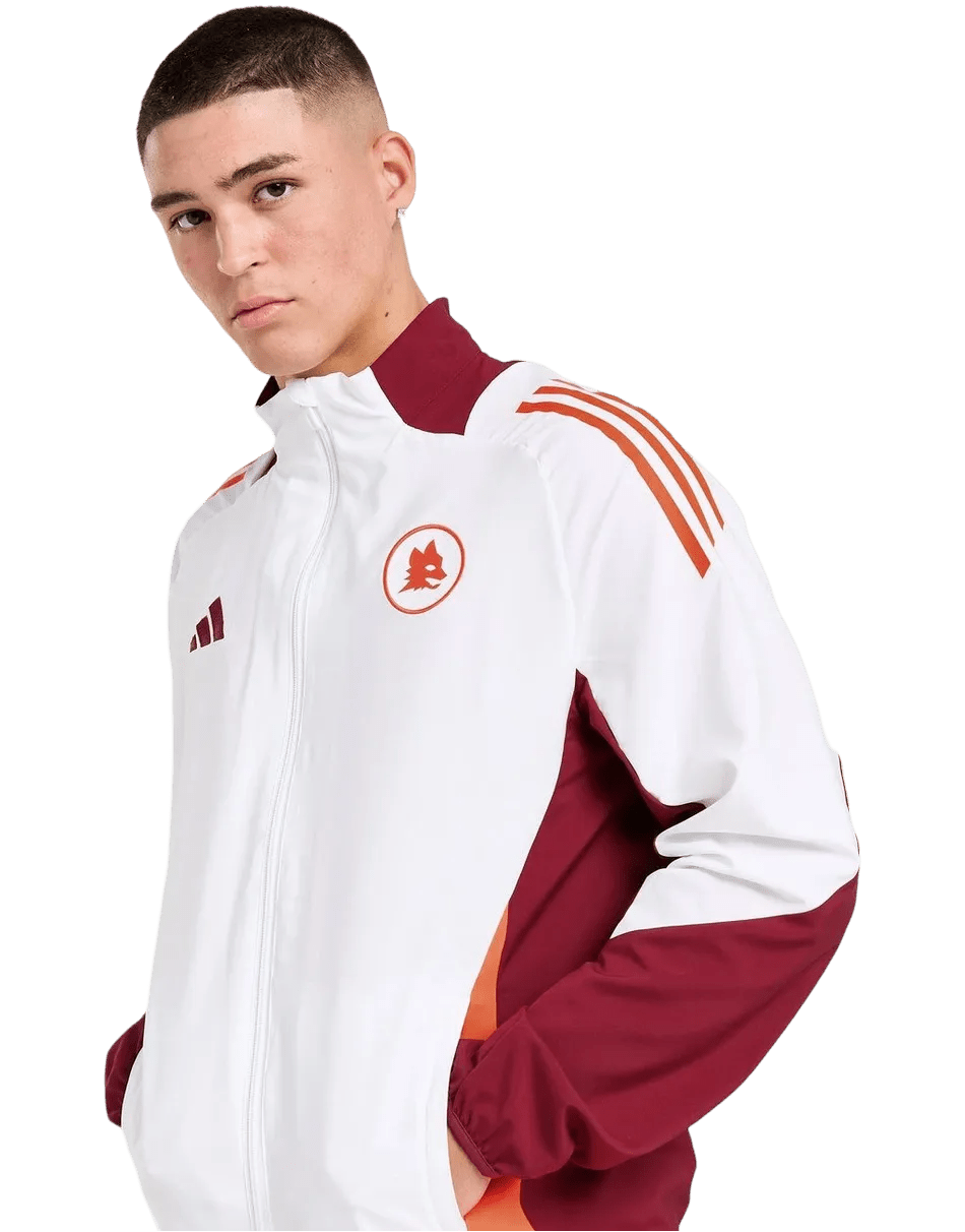 2024/2025 Roma White Full Zipper Jacket + Long Pants - Goatkits Store