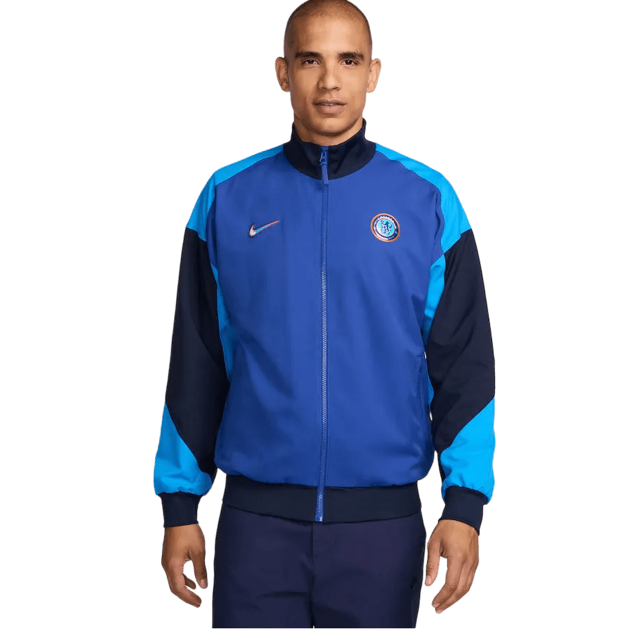 2024/2025 The Blues Dark Blue Full Zipper Jacket +Long Pants - Goatkits Store
