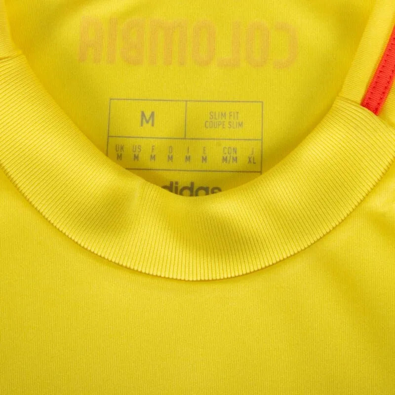 Colombia national team jersey home 2024 yellow authentic fan version AEROREADY