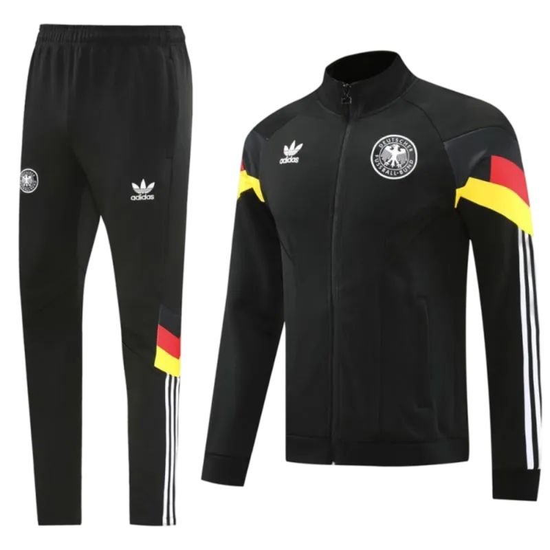 2024 Germany Black Full Zipper Jacket +Long Pants | GoatGears Store