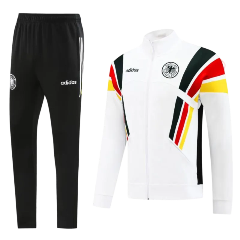 2024 Germany White Full Zipper Jacket + Long Pants | GoatGears Store