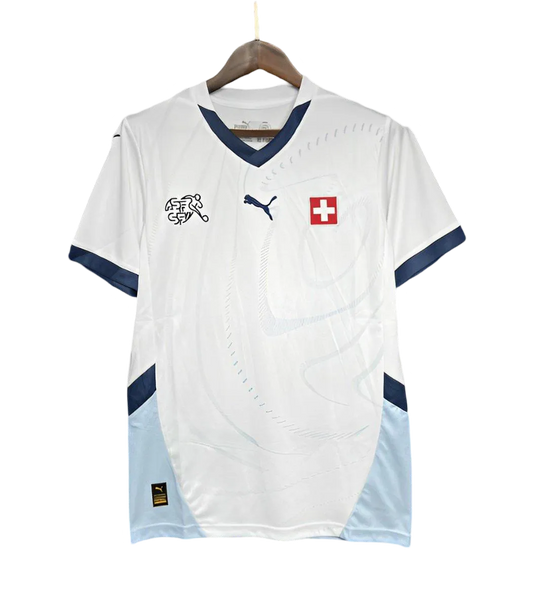 2024 Switzerland Soccer Jersey Away - Fan Version