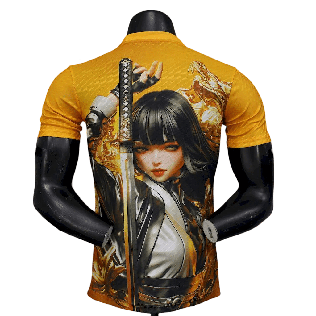 JFA Japan National Team Samurai Jersey, crafted for comfort and performance in a stylish anime-themed design at GoatKits Store