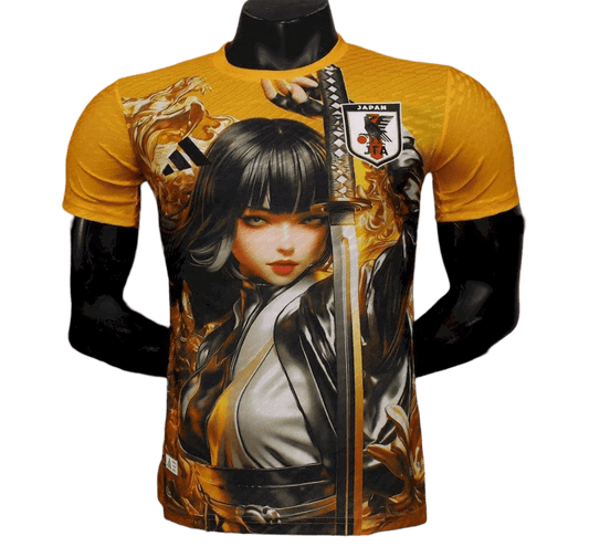 2025 JFA Japan Anime Jersey - Samurai Limited Edition, featuring a unique Japan football jersey design inspired by anime and samurai culture at GoatKits Store