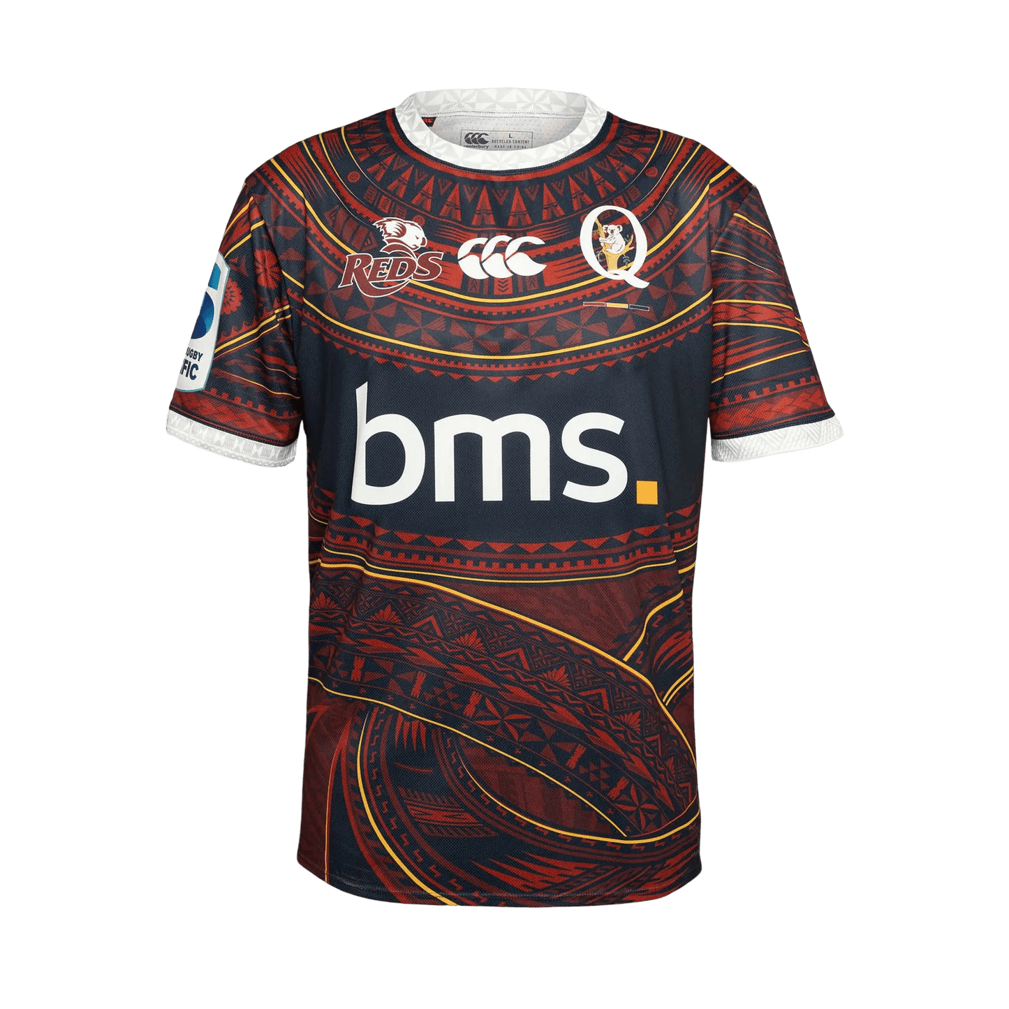 2025 QLD REDS PASIFIKA Warm Up Jersey Limited Edition Worn by Drake - QLD Reds Rugby Union Team Jersey at GoatKits Store