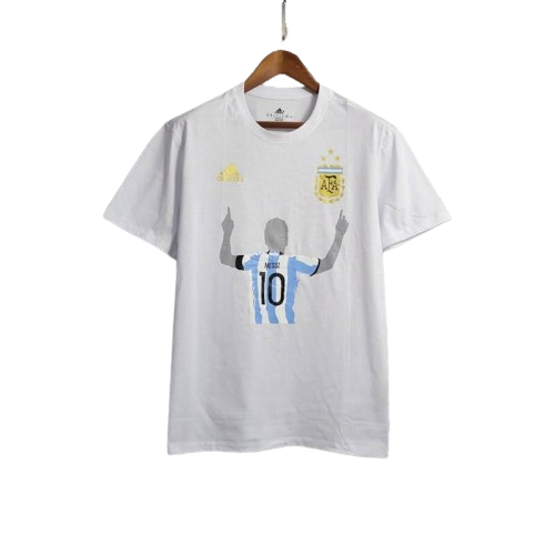 2023 Argentina White Casual T-Shirts - Goatkits