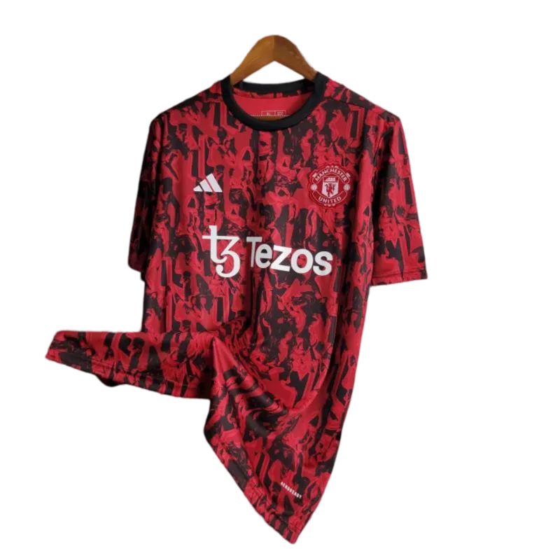 23/24 Manchester United Red Black Training Jersey -  GOATKITS Store