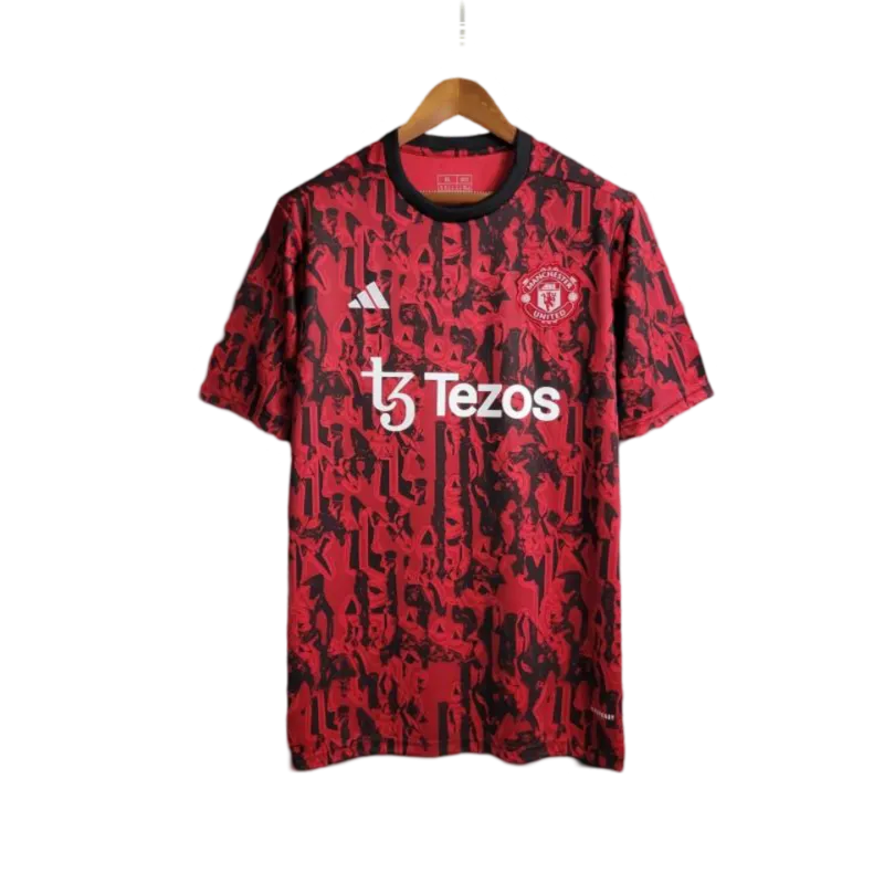 23/24 Manchester United Red Black Training Jersey -  GOATKITS Store