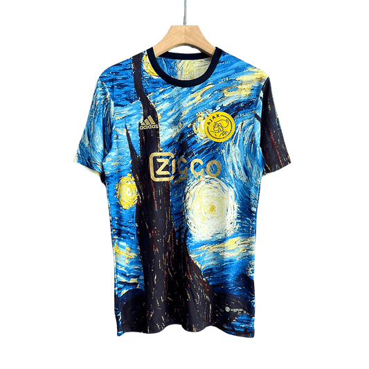 23/24 AJAX Starry Night Kit - Vincent Van Gogh Oil Painting Jersey at Goatkits Store Special Edition jersey