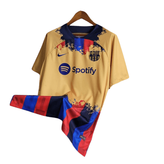 Barcelona Yellow Training kit 23-24 - Fan version - Front