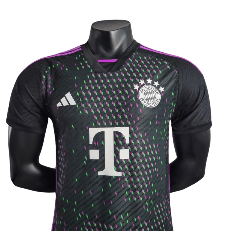 2023/2024 Bayern Munich Black Jersey Away Kit - Player Version