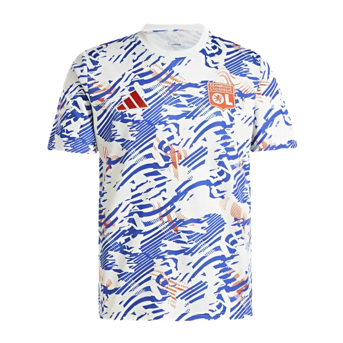 24/25 Olympique Lyon Abstract Blue Orange Pre-match Kit - Goatkits