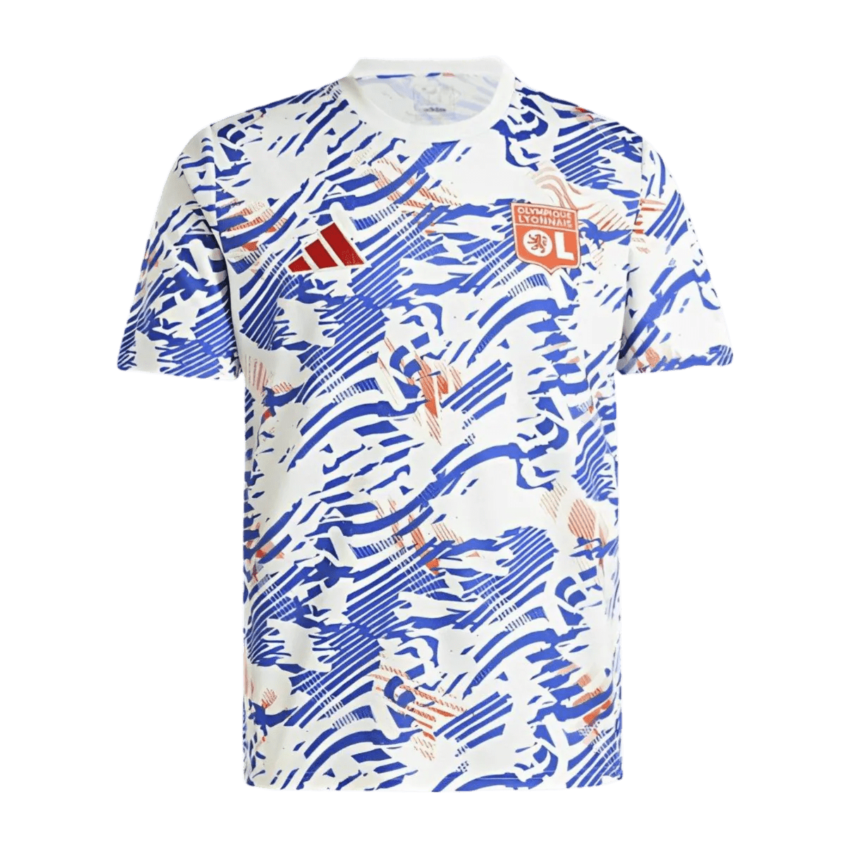 24/25 Olympique Lyon Abstract Blue Orange Pre-match Kit - Goatkits