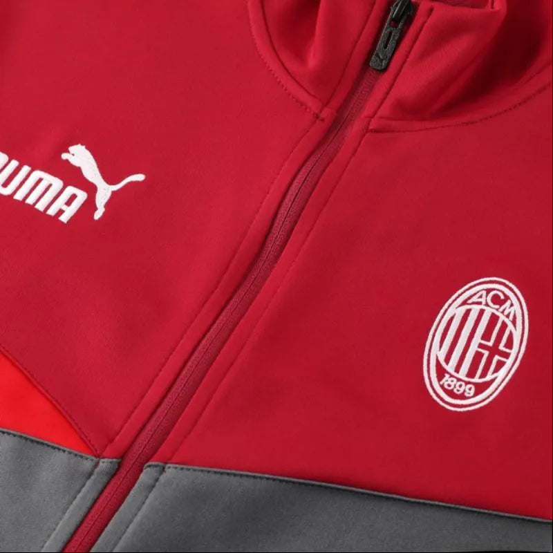 2024/2025 AC Milan RedGrey Full Zipper Jacket + Long Pants | GoatGears Store