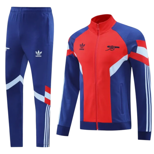 2024/2025 Arsenal Blue & Red Full Zipper Jacket + Long Pants | GoatGears Store